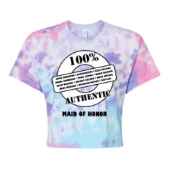 Women's Tie Dye Crop Top Tee