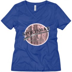 Ladies Relaxed Fit V-Neck Tee