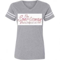 Ladies Relaxed Fit Vintage Sports Tee