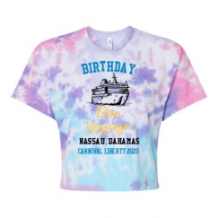 Women's Tie Dye Crop Top Tee