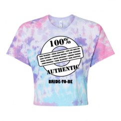 Women's Tie Dye Crop Top Tee