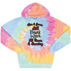 Unisex Tie-Dye Fleece Hoodie