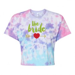 Women's Tie Dye Crop Top Tee