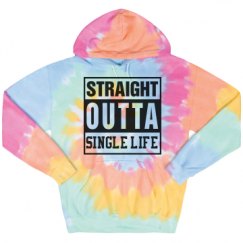 Unisex Tie-Dye Fleece Hoodie