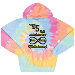 Unisex Tie-Dye Fleece Hoodie